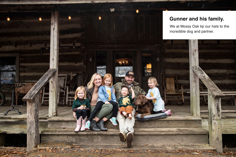lab Gunner and family