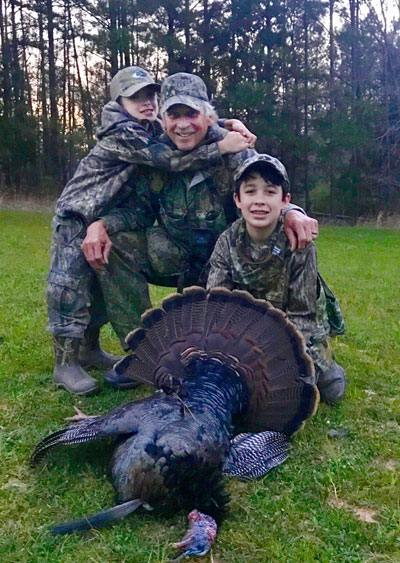 Hank Parker with turkey harvest