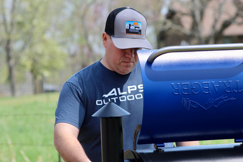 Heath Wood Traeger grill