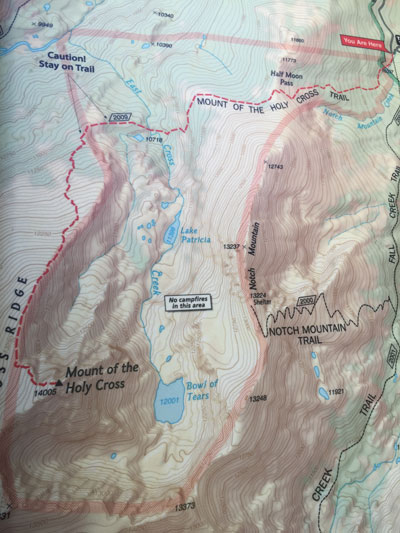 Holy Cross Mountain map