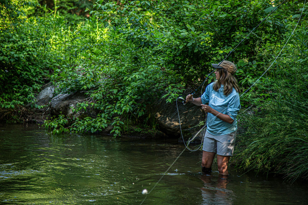 Jessi Roll Cast fly fishing