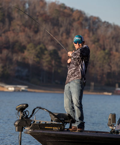 Jordan Lee practice fishing