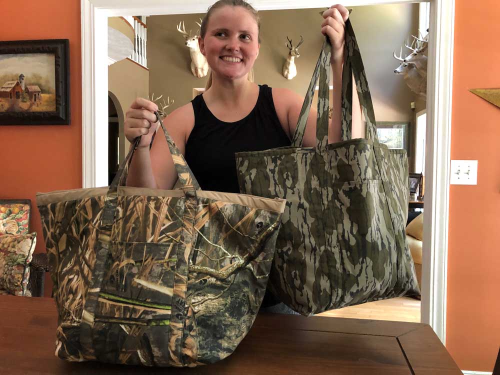 June Tailor Mossy Oak DIY totes