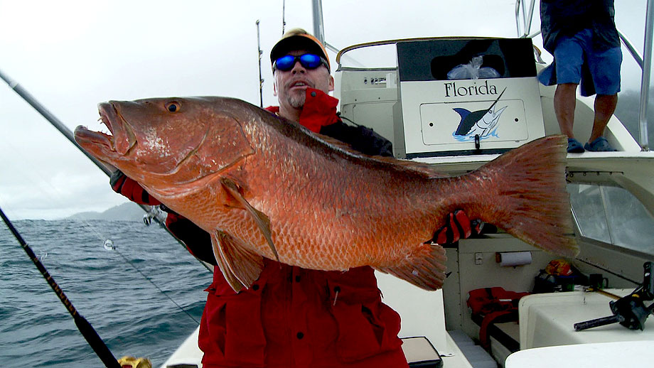 Mark Davis with big snapper