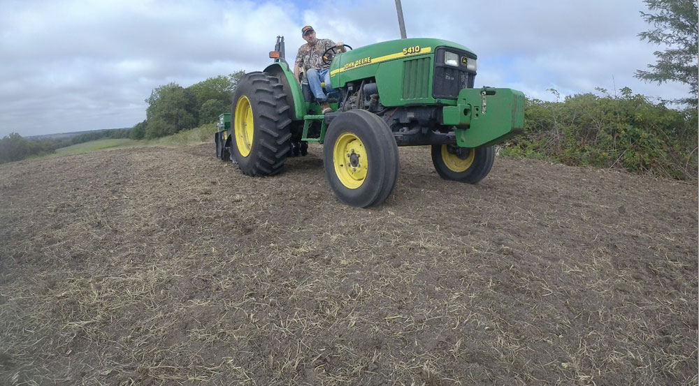 Mark Drury on tractor