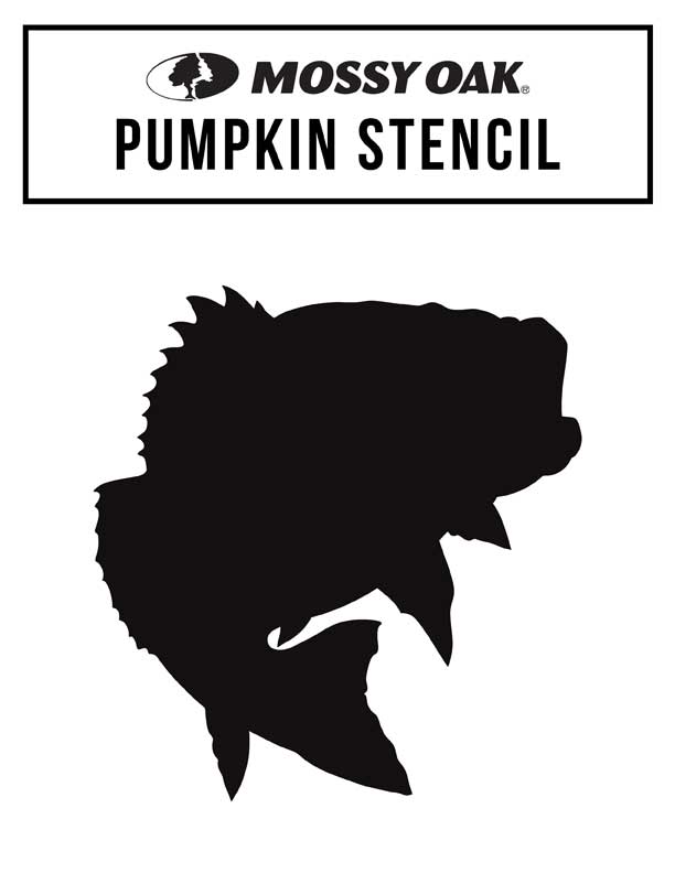 Pumpkin bass stencil