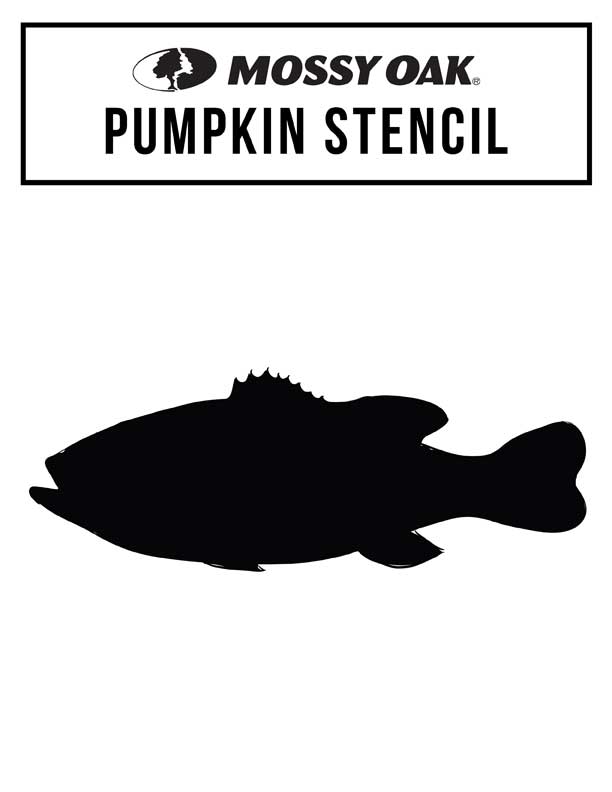 Pumpkin bass stencil