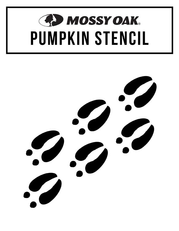 deer track pumpkin stencil