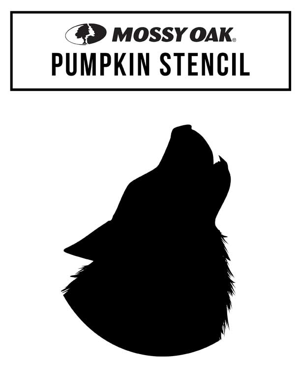 howling wolf pumpkin stencil