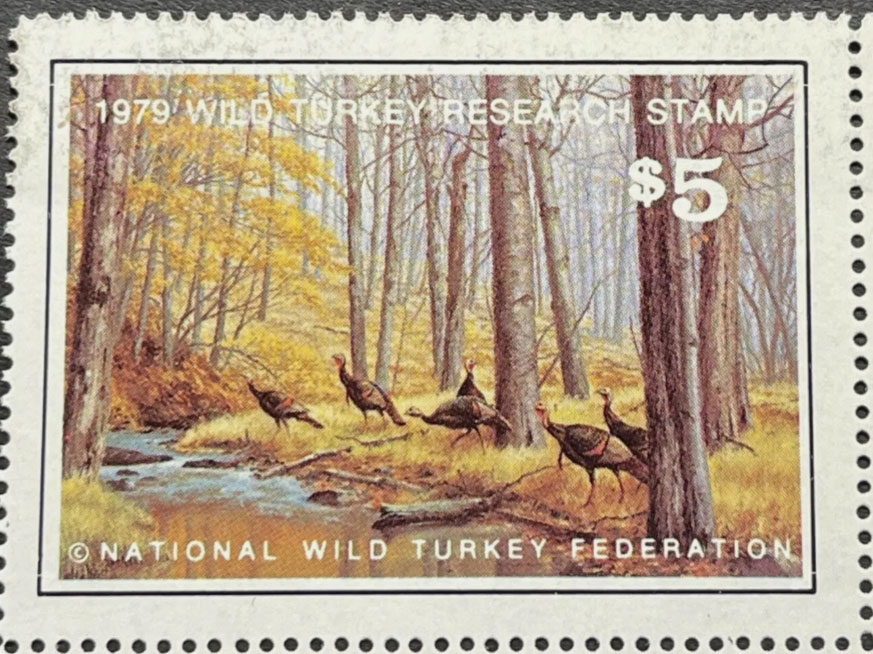 NWTF research turkey stamp