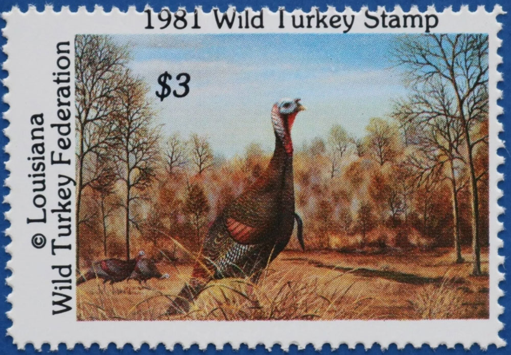 Louisiana state turkey stamp