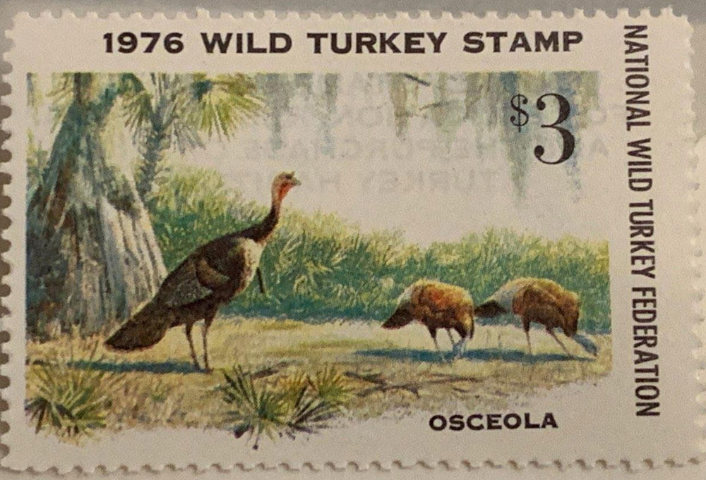 NWTF first turkey stamp