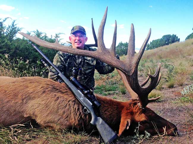 Ralph Ramos with bull elk