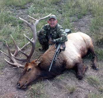 Ralph Ramos with bull elk