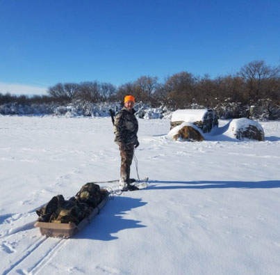 D.J. Randolph deer sled