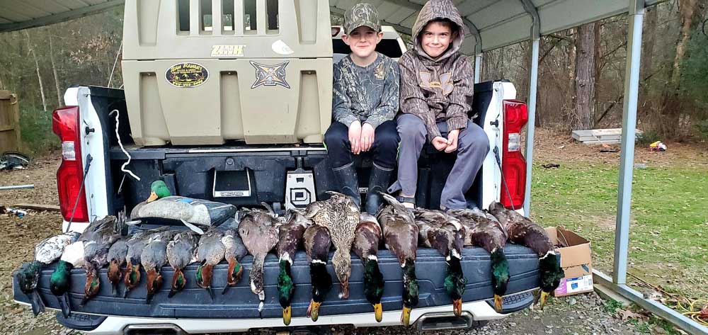Shane Smith kids duck hunt