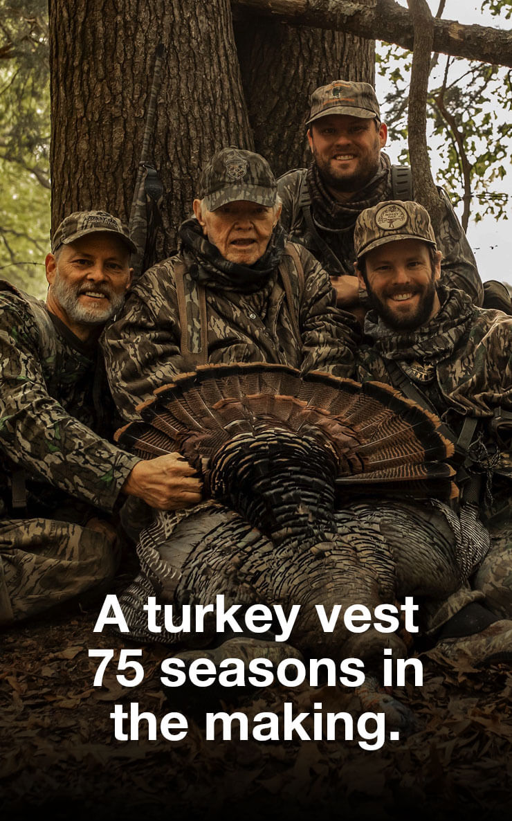 A turkey vest 75 seasons in the making.