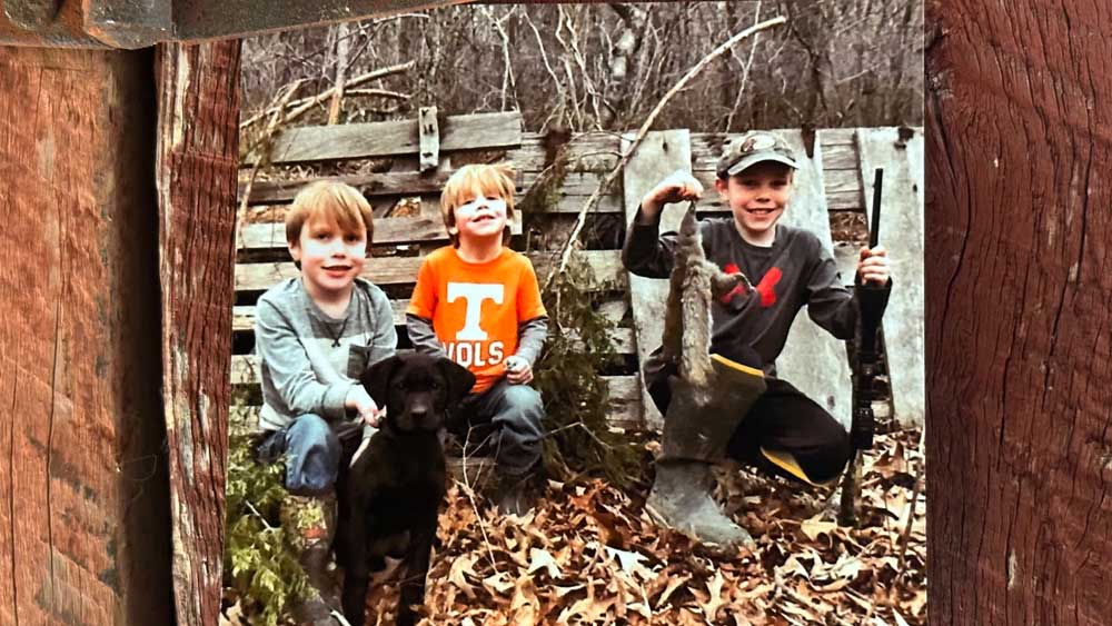 boys squirrel hunting