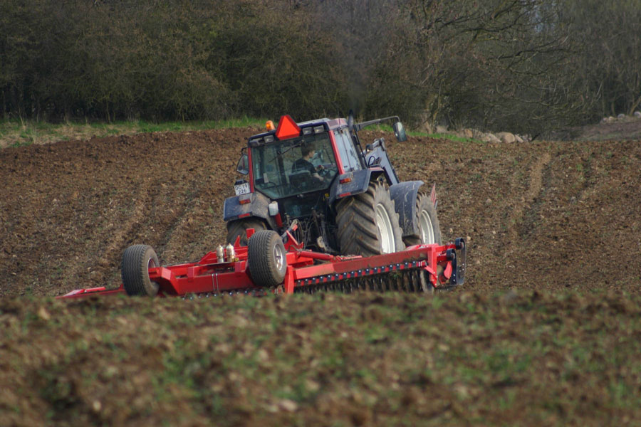 planting with tractor