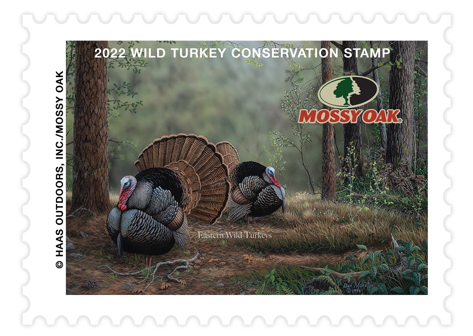 the mossy oak wild turkey stamp