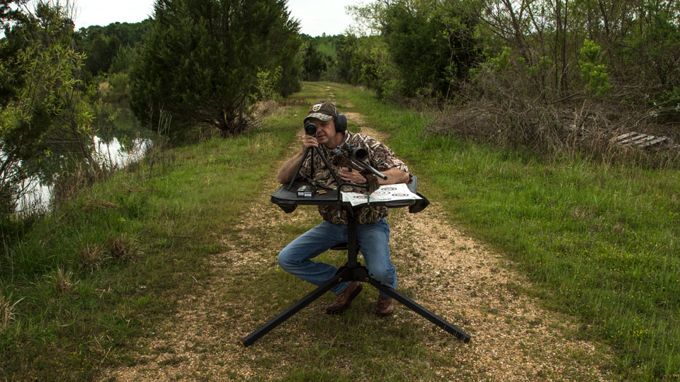 spotting scope for sighting in a rifle