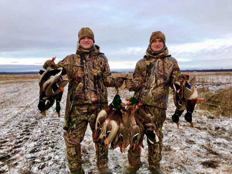 VanDam's sons waterfowl hunting