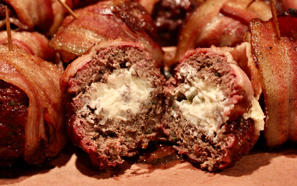 stuffed venison meatballs