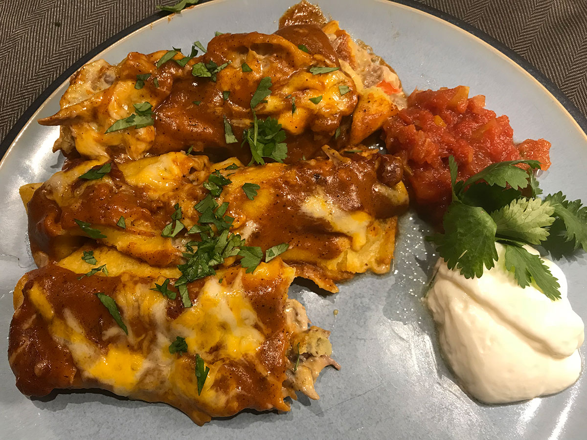 Wild Turkey Enchiladas