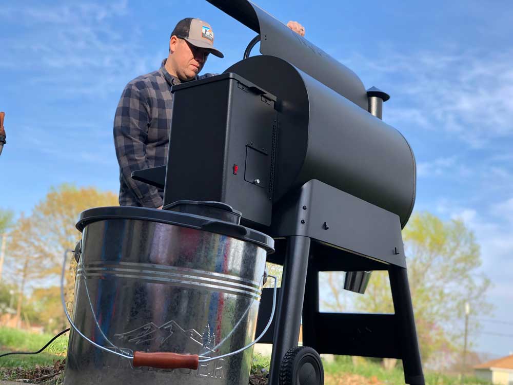 Heath Wood Traeger Grill