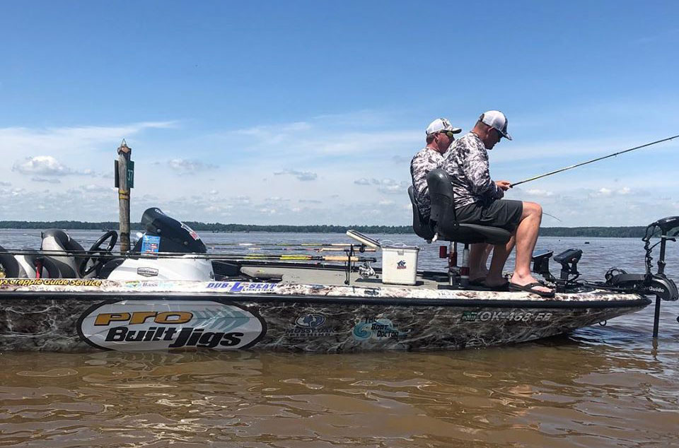 Young brothers crappie fishing