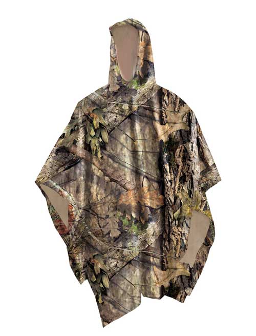 camo rain poncho