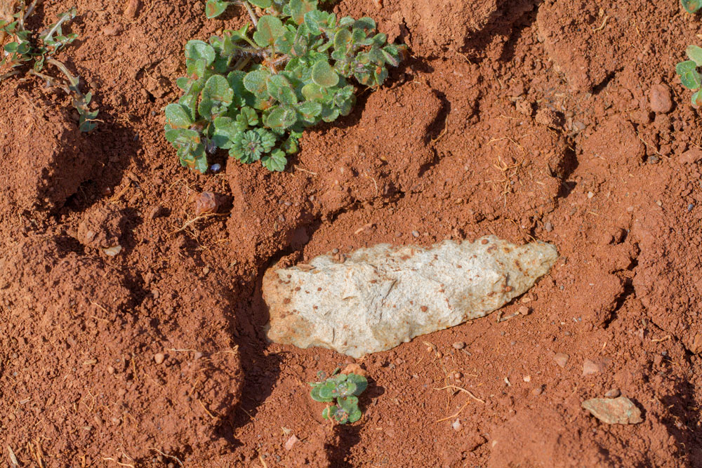 arrowhead in the dirt