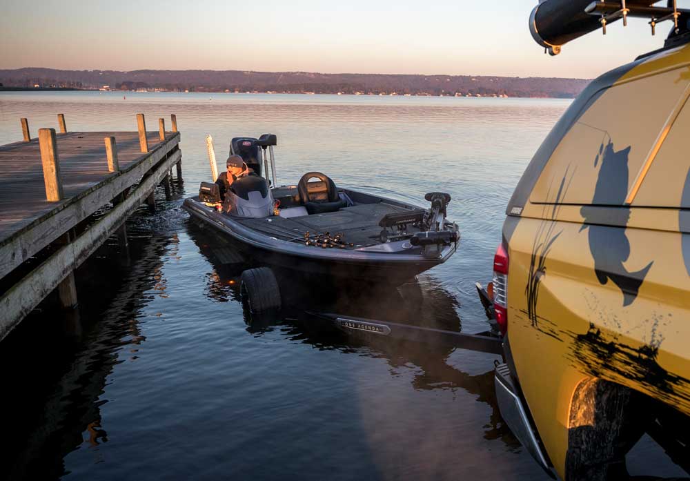 backing in a boat