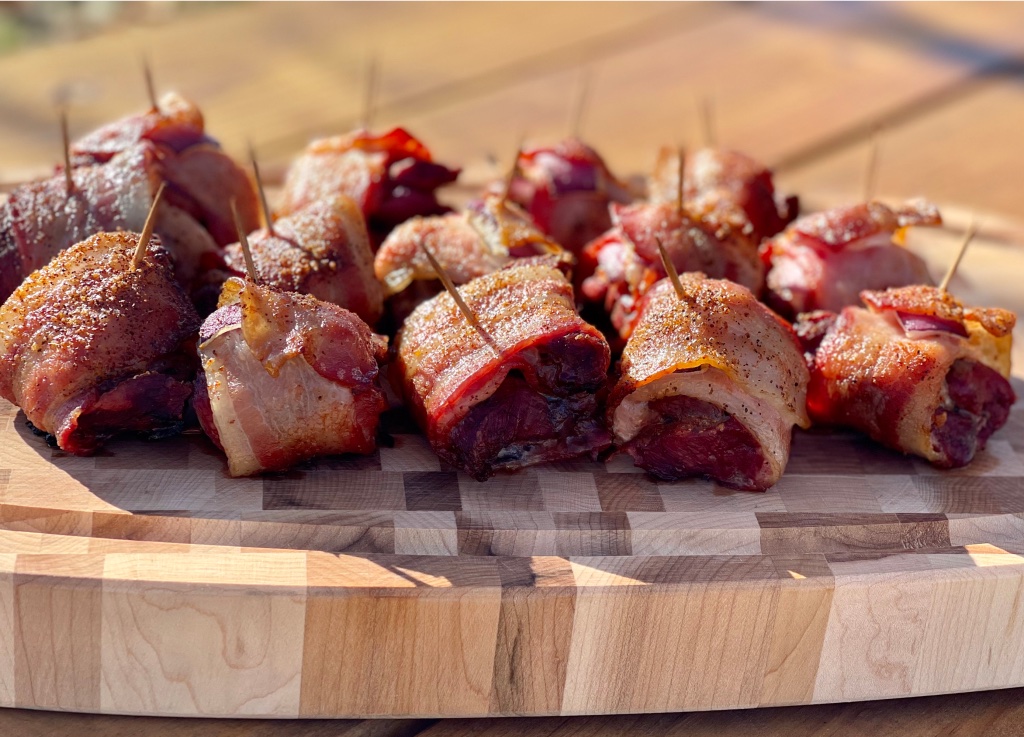 bacon wrapped venison