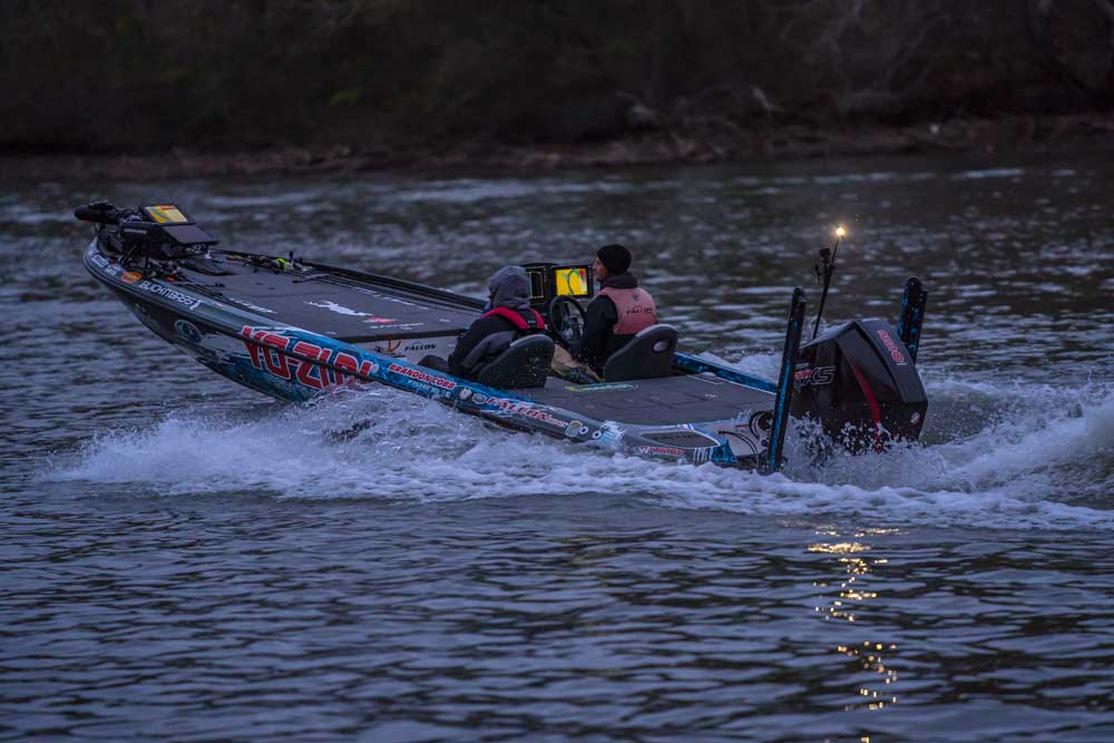 bass boat Lake Chickamauga