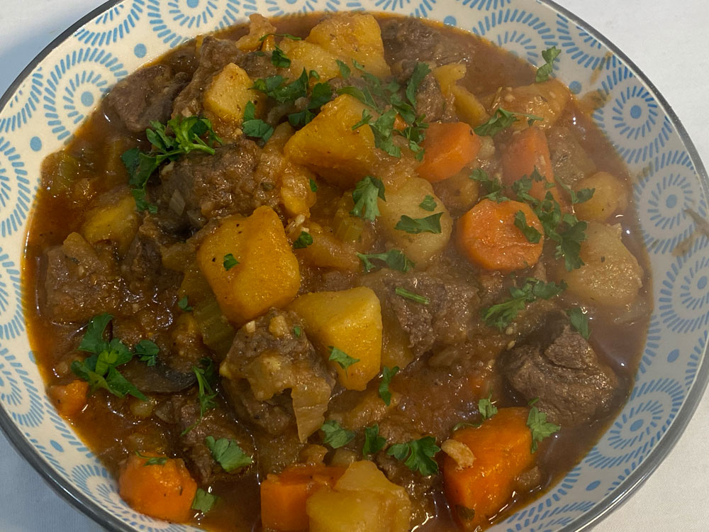 beer broth venison stew