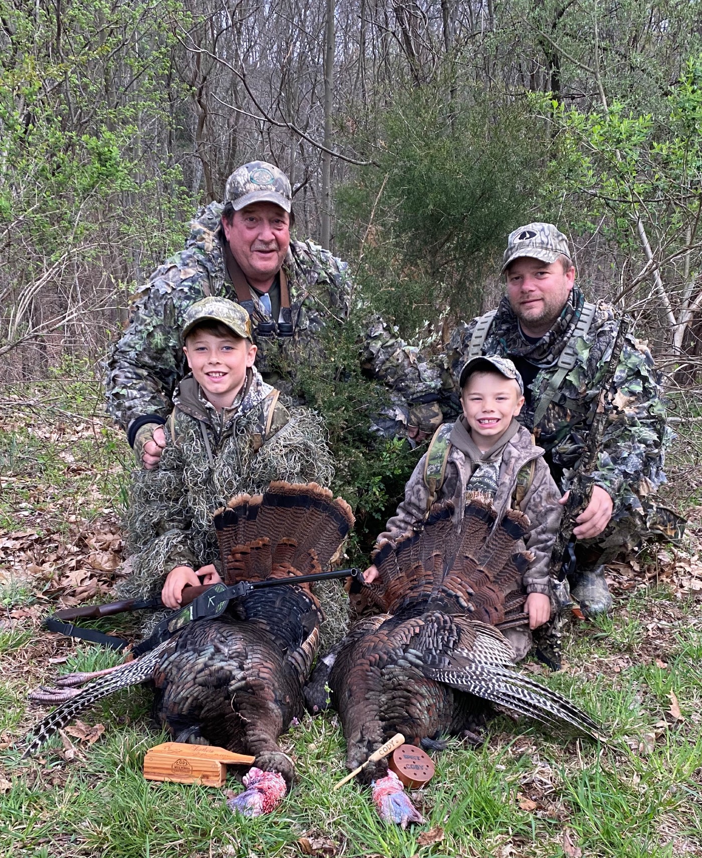 Bill Zearing and his son and grandsons