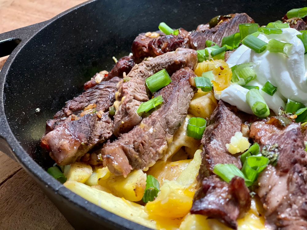 carne asada bison fries