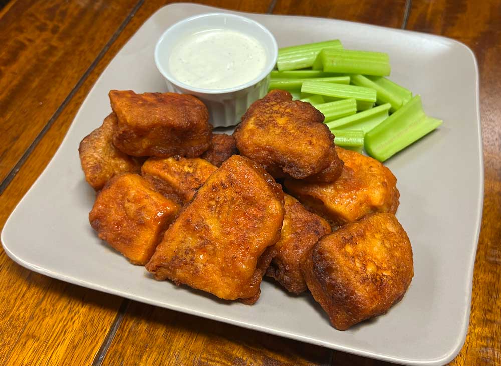 Buffalo Chicken of the Woods Mushroom wings recipe