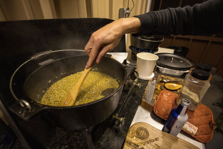 cooking peas