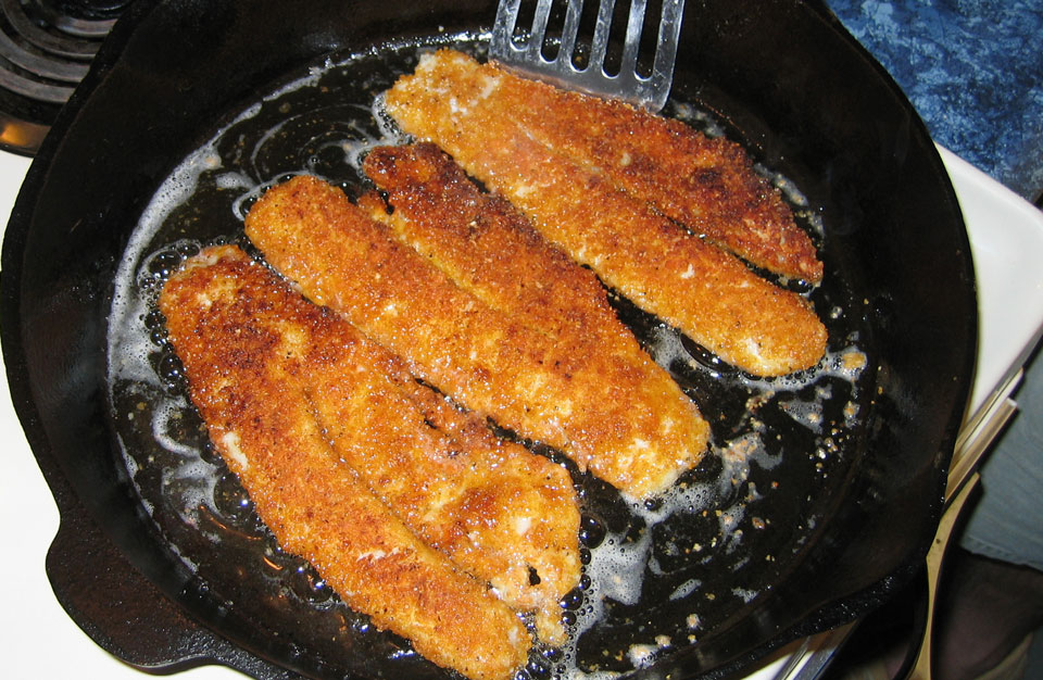 Crispy Cheesy fish cooking