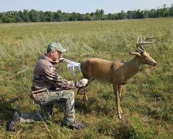 removing scent from deer decoy