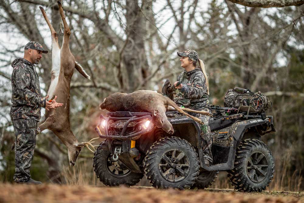 deer on ATV