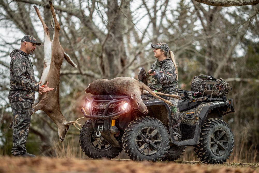 doe on an atv