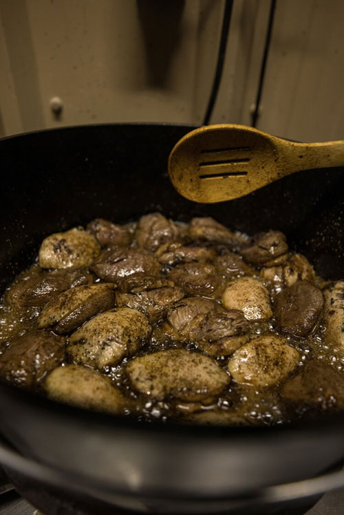 duck breasts cooking