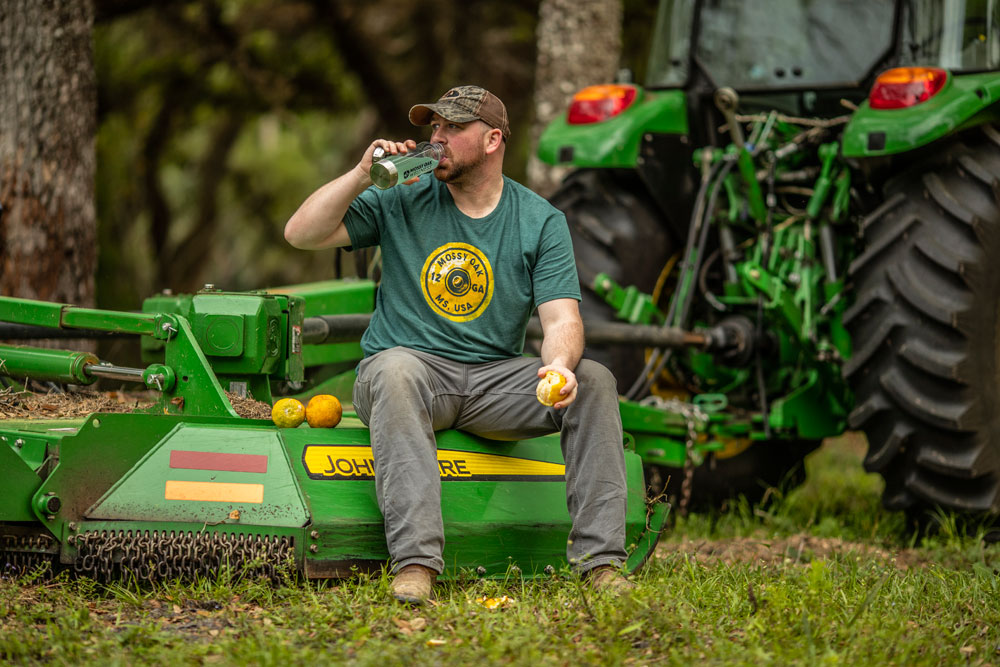 farmer resting