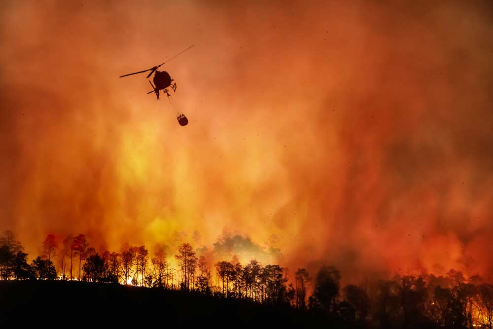 fighting wildfires