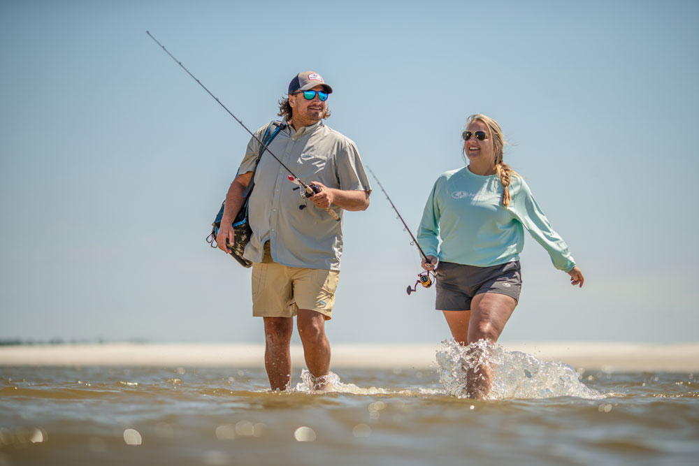 fishing along shoreline saltwater