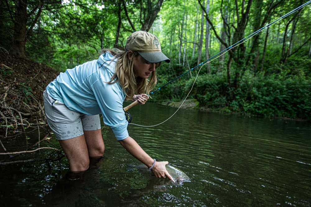 fly fishing trout