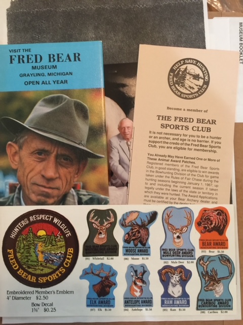 patches for the Fred Bear sports club